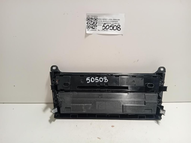 Modulo Comando Riscaldamento Clima 17313810 Bmw Serie 1 F20 Berlina 2015