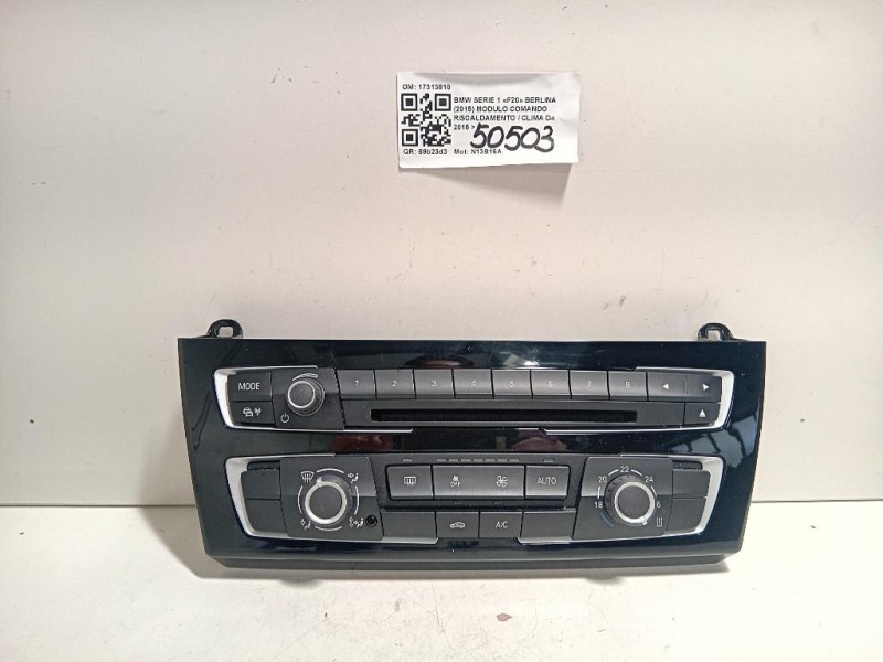 Modulo Comando Riscaldamento Clima 17313810 Bmw Serie 1 F20 Berlina 2015