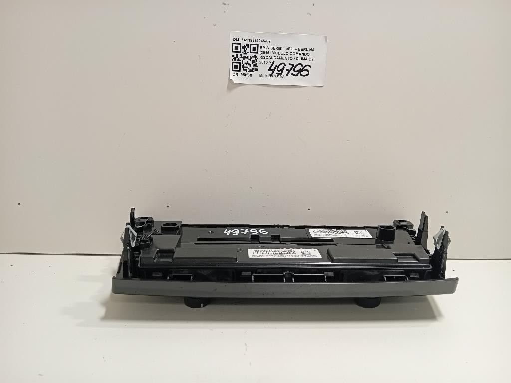 Modulo Comando Riscaldamento Clima 64119384046-02 Bmw Serie 1 F20 Berlina 2015