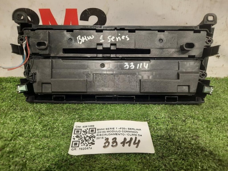 Modulo Comando Riscaldamento Clima 9261099 Bmw Serie 1 F20 Berlina 2015