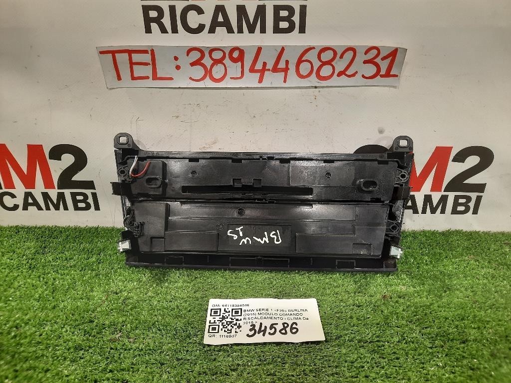 Modulo Comando Riscaldamento Clima 64119384046 Bmw Serie 1 F20 Berlina 2015