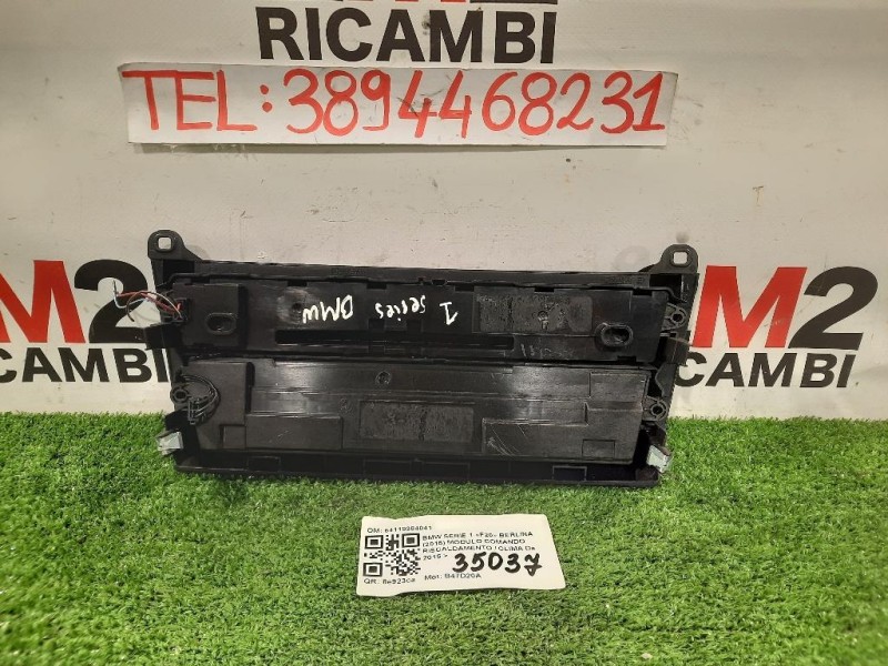 Modulo Comando Riscaldamento Clima 64119384041 Bmw Serie 1 F20 Berlina 2015