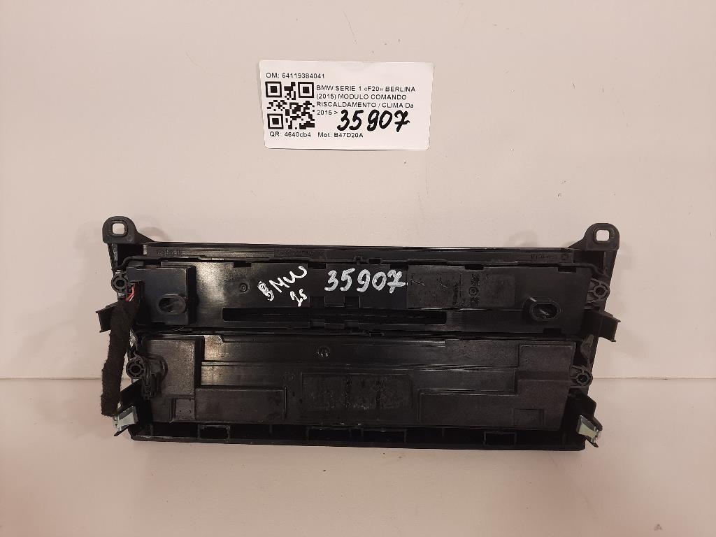 Modulo Comando Riscaldamento Clima 64119384041 Bmw Serie 1 F20 Berlina 2015