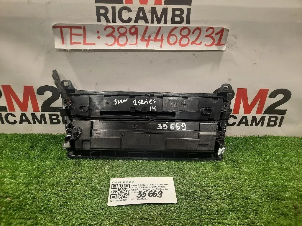 Modulo Comando Riscaldamento Clima 64119384041 Bmw Serie 1 F20 Berlina 2015