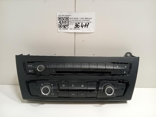 Modulo Comando Riscaldamento Clima 64119384041 Bmw Serie 1 F20 Berlina 2015