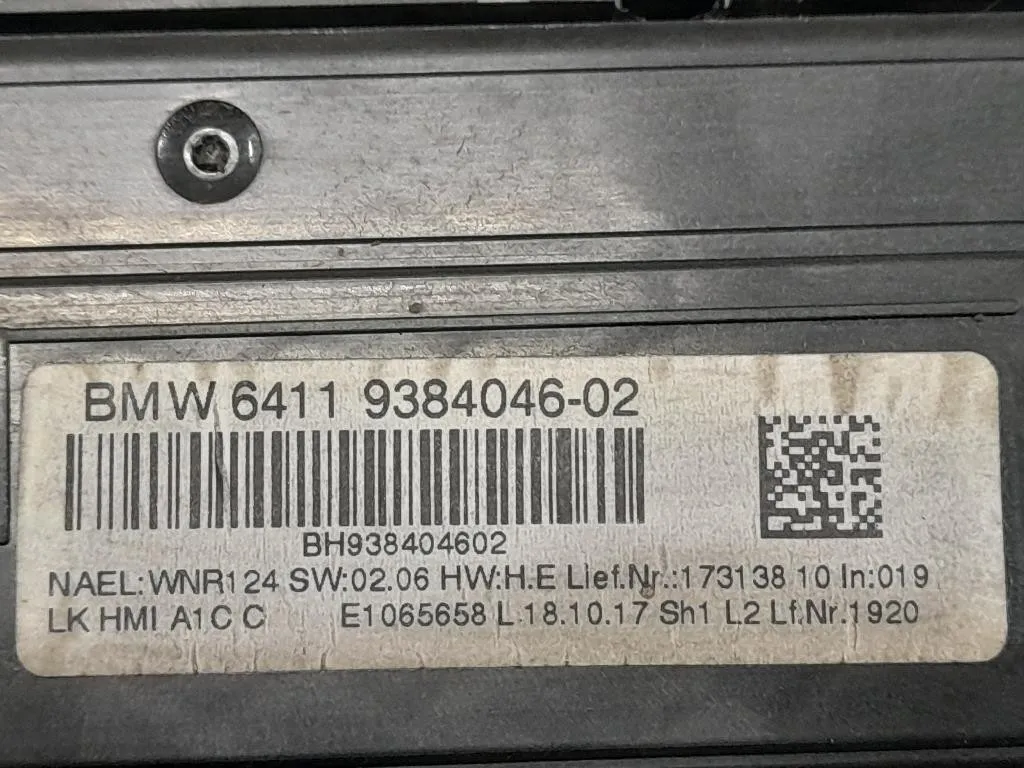 Modulo Comando Riscaldamento Clima 6411938404602 Bmw Serie 1 F21 Berlina 2015