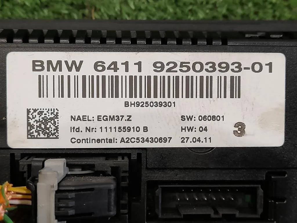 Modulo Comando Riscaldamento Clima 9250393-01 Bmw Serie 3 E90 Berlina 2005