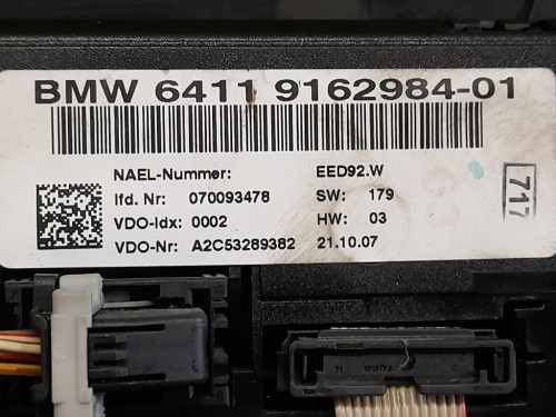 Modulo Comando Riscaldamento Clima 64119162984-01 Bmw Serie 3 E90 Berlina 2005