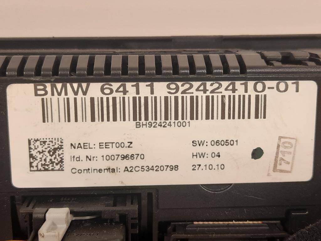 Modulo Comando Riscaldamento Clima 6411 9242410-01 Bmw Serie 3 E90 Berlina 2005