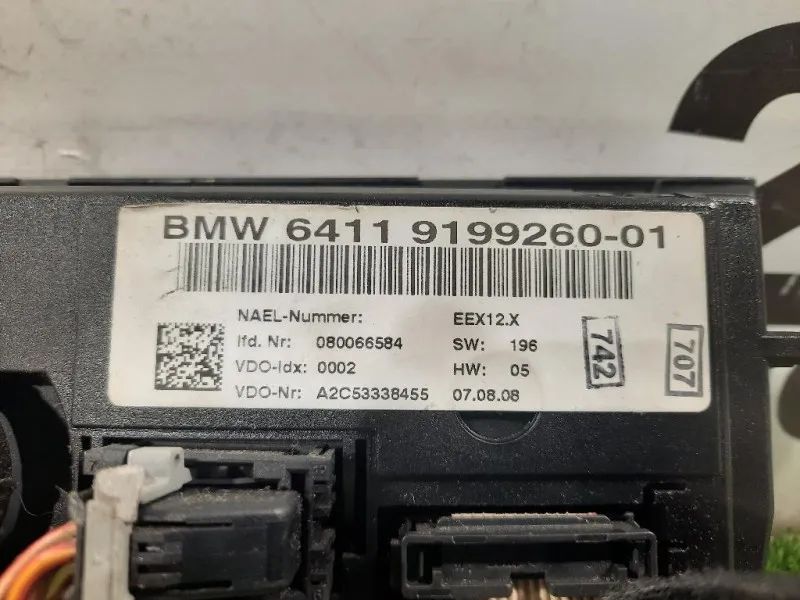 Modulo Comando Riscaldamento Clima 64119199260-01 9199260-01 919926001 Bmw Serie 3 E90 Berlina 2005