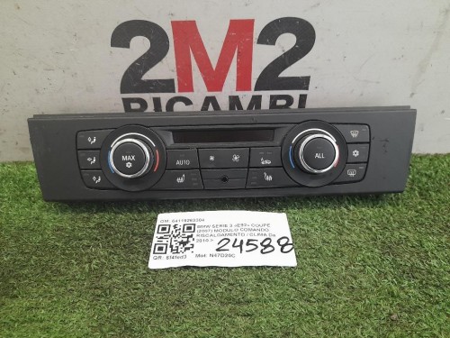 Modulo Comando Riscaldamento Clima 64119263304 Bmw Serie 3 E92 Coupe 2007