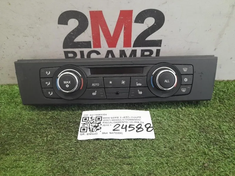 Modulo Comando Riscaldamento Clima 64119263304 Bmw Serie 3 E92 Coupe 2007