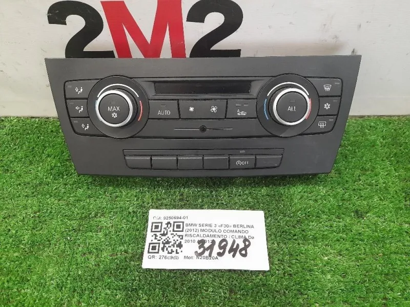 Modulo Comando Riscaldamento Clima 9250694-01 Bmw Serie 3 F30 Berlina 2012