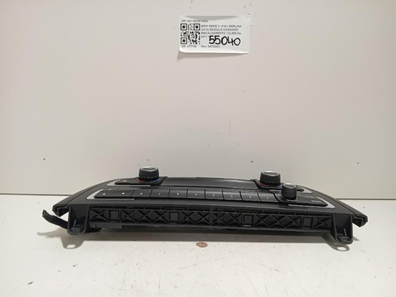 Modulo Comando Riscaldamento Clima 6411922678404 Bmw Serie 3 F30 Berlina 2012