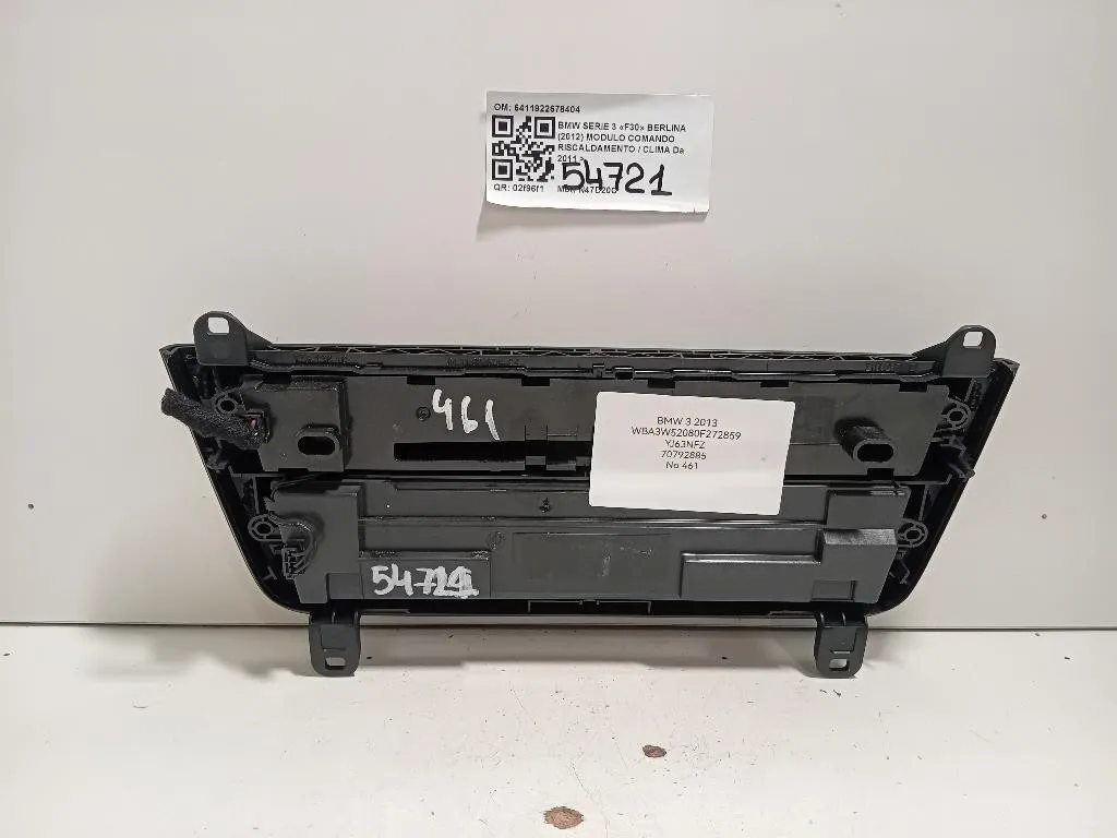 Modulo Comando Riscaldamento Clima 6411922678404 Bmw Serie 3 F30 Berlina 2012