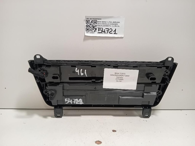Modulo Comando Riscaldamento Clima 6411922678404 Bmw Serie 3 F30 Berlina 2012
