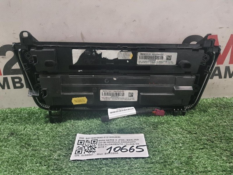 Modulo Comando Riscaldamento Clima 64119363545 61316832880 Bmw Serie 3 F30 Berlina 2015