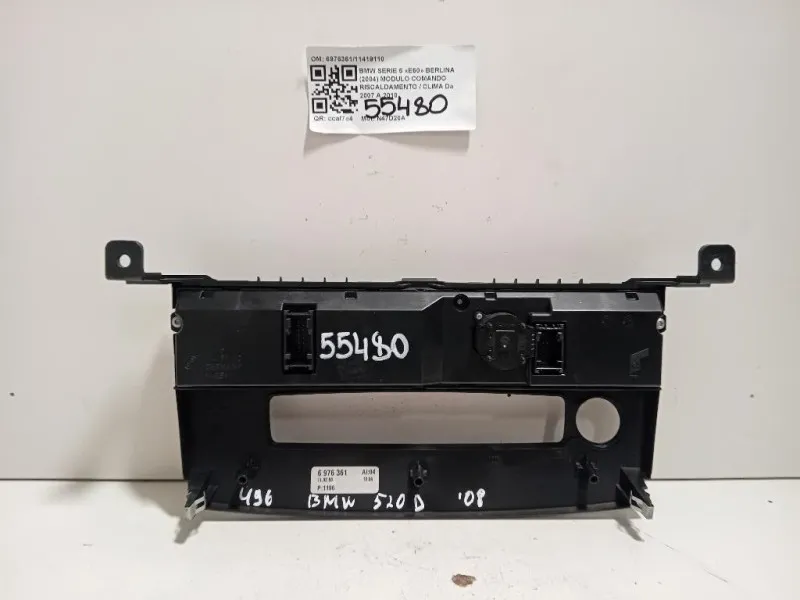 Modulo Comando Riscaldamento Clima 697636111419110 Bmw Serie 5 E60 Berlina 2004