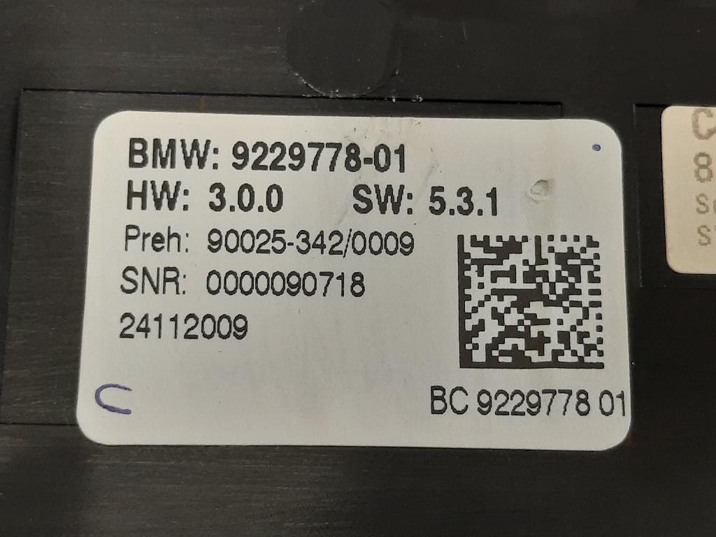 Modulo Comando Riscaldamento Clima 160466 10 Bmw Serie 5 F07 GT 2010