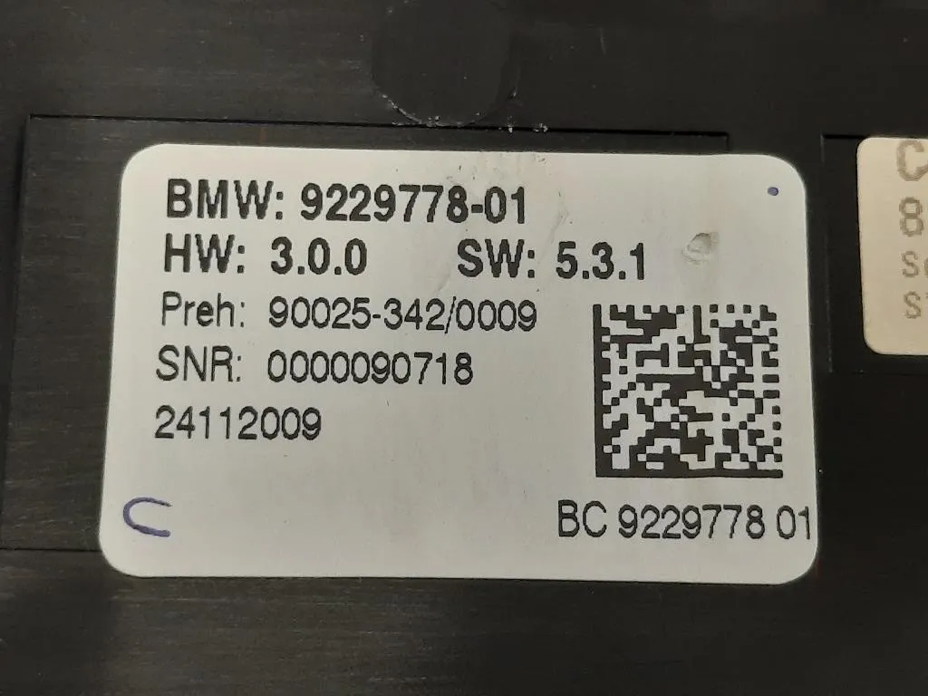 Modulo Comando Riscaldamento Clima 160466 10 Bmw Serie 5 F07 GT 2010
