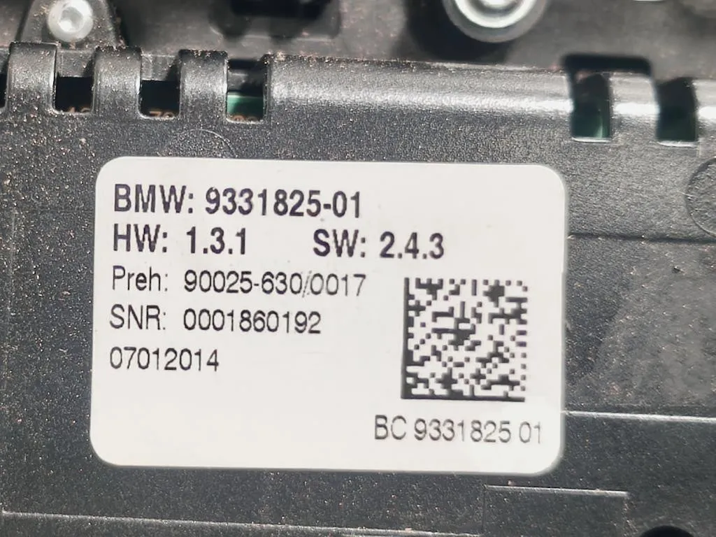 Modulo Comando Riscaldamento Clima 933182501 Bmw Serie 5 F10 Berlina 2012