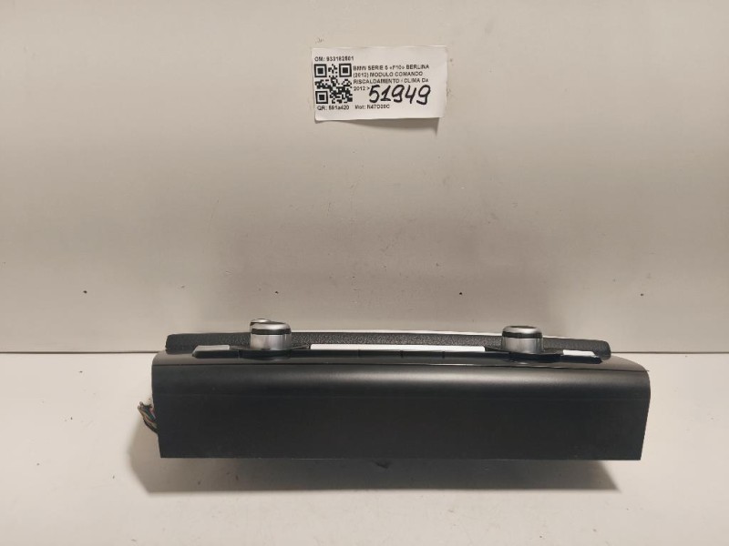 Modulo Comando Riscaldamento Clima 933182501 Bmw Serie 5 F10 Berlina 2012