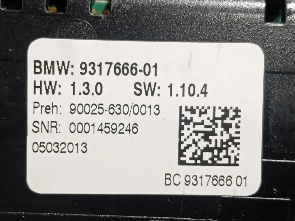 Modulo Comando Riscaldamento Clima 931766601 Bmw Serie 5 F10 Berlina 2012