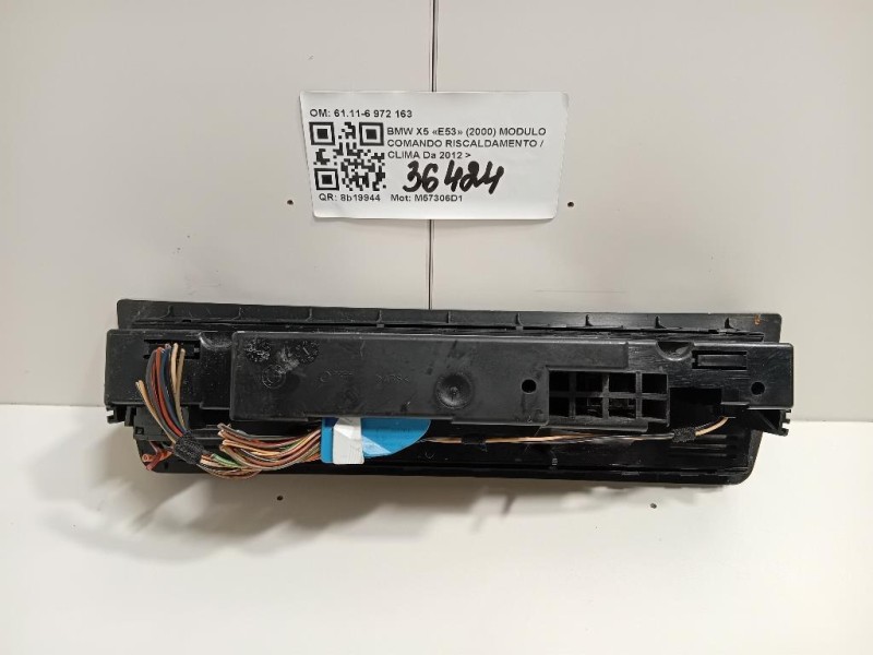 Modulo Comando Riscaldamento Clima 6411-6 972 163 Bmw X5 E53 2000
