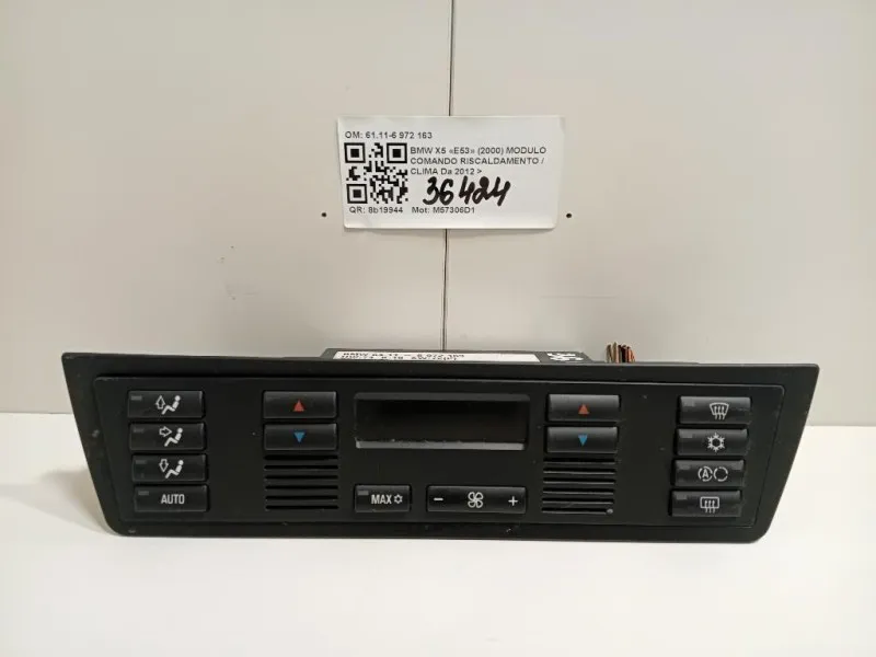 Modulo Comando Riscaldamento Clima 6411-6 972 163 Bmw X5 E53 2000