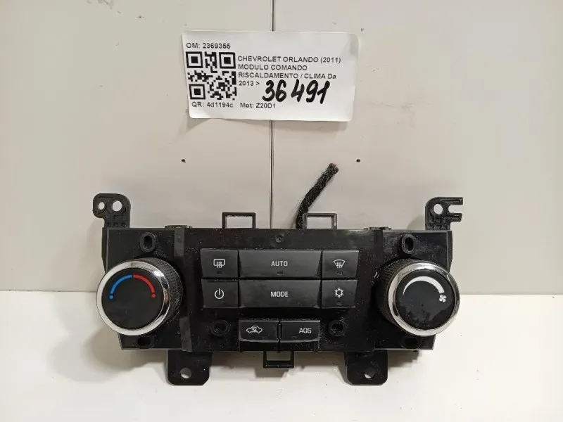Modulo Comando Riscaldamento Clima 3870578 Chevrolet Orlando 2011