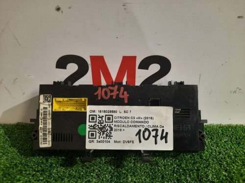 Modulo Comando Riscaldamento Clima 96831720XT-02 Citroen C3 III 2016