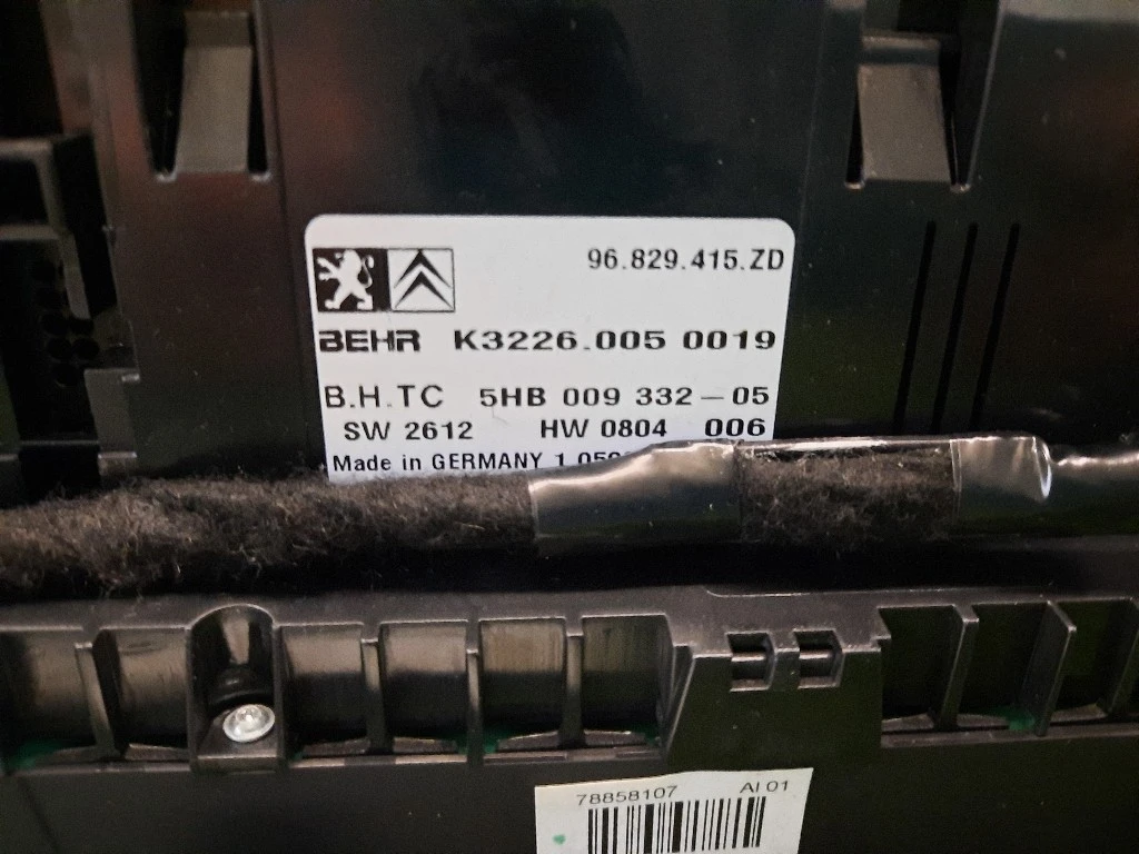 Modulo Comando Riscaldamento Clima 6452H7 BIZONA BLOCCO COMANDO CLIMATIZZAZIONE Citroen C5 III 2008