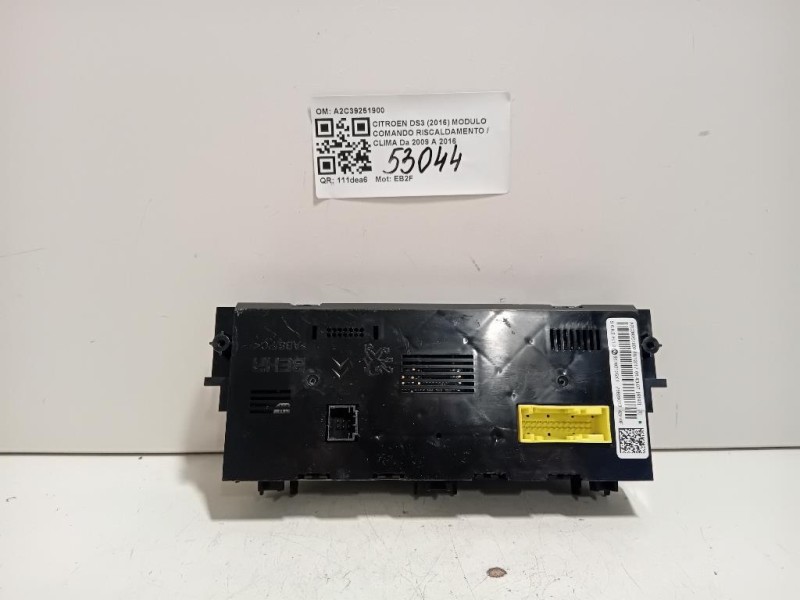 Modulo Comando Riscaldamento Clima A2C39251900 Citroen DS3 2016