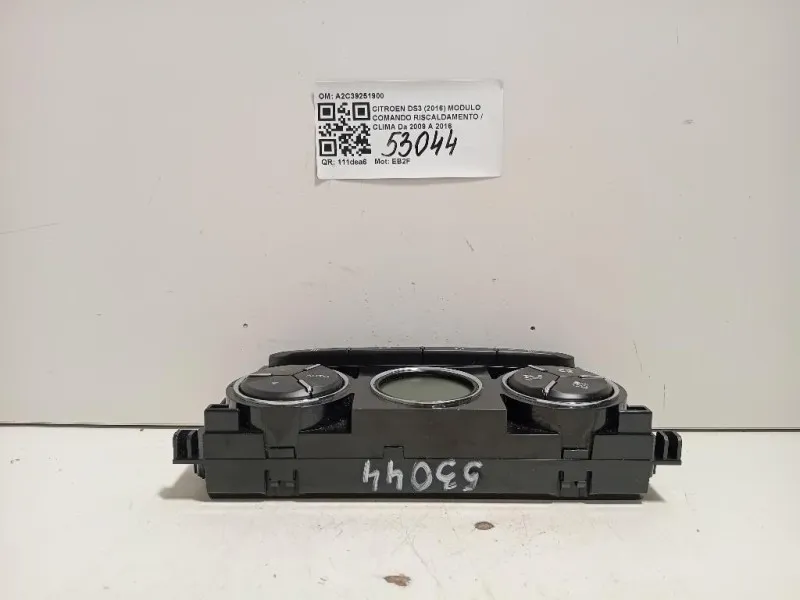 Modulo Comando Riscaldamento Clima A2C39251900 Citroen DS3 2016