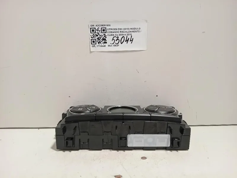 Modulo Comando Riscaldamento Clima A2C39251900 Citroen DS3 2016