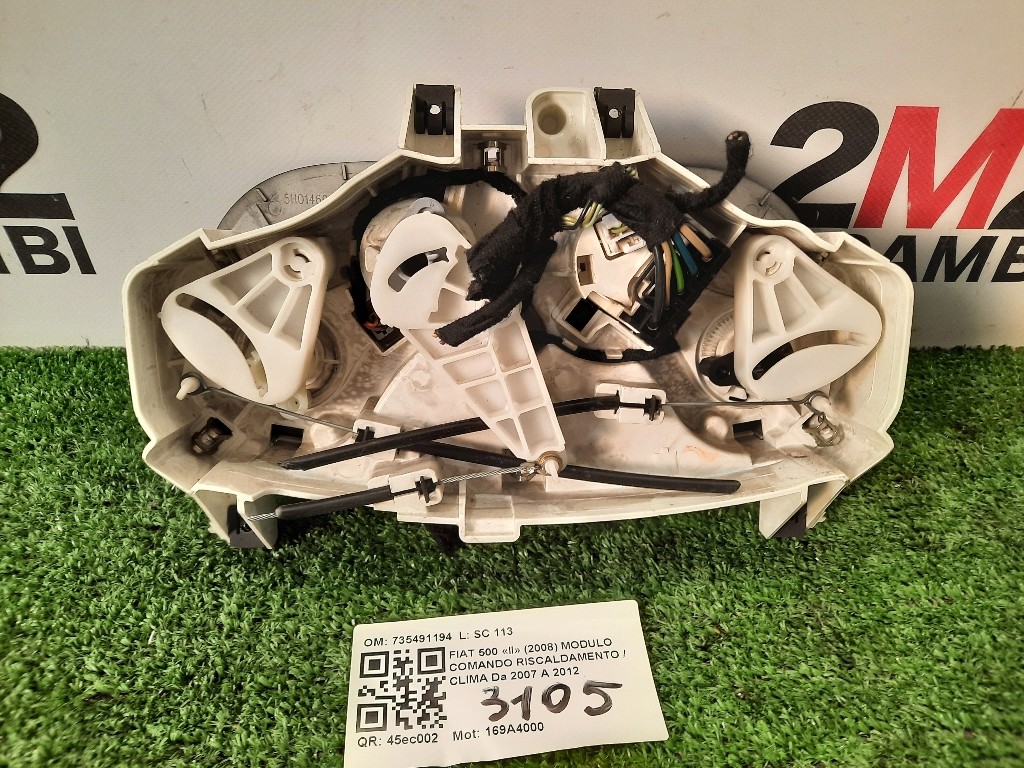 Modulo Comando Riscaldamento Clima 735491194 Fiat 500 II 2008