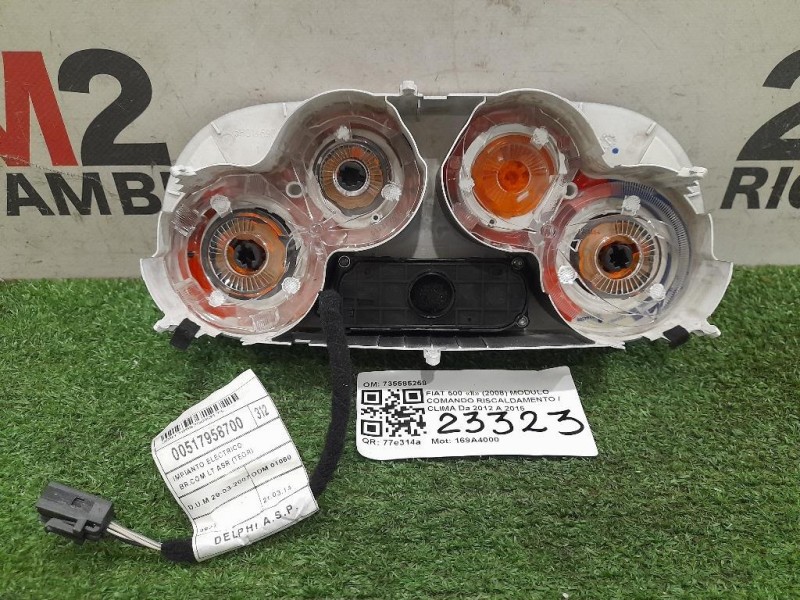 Modulo Comando Riscaldamento Clima 735491194 Fiat 500 II 2008