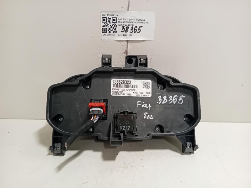 Modulo Comando Riscaldamento Clima 735629323 Fiat 500 C 2015