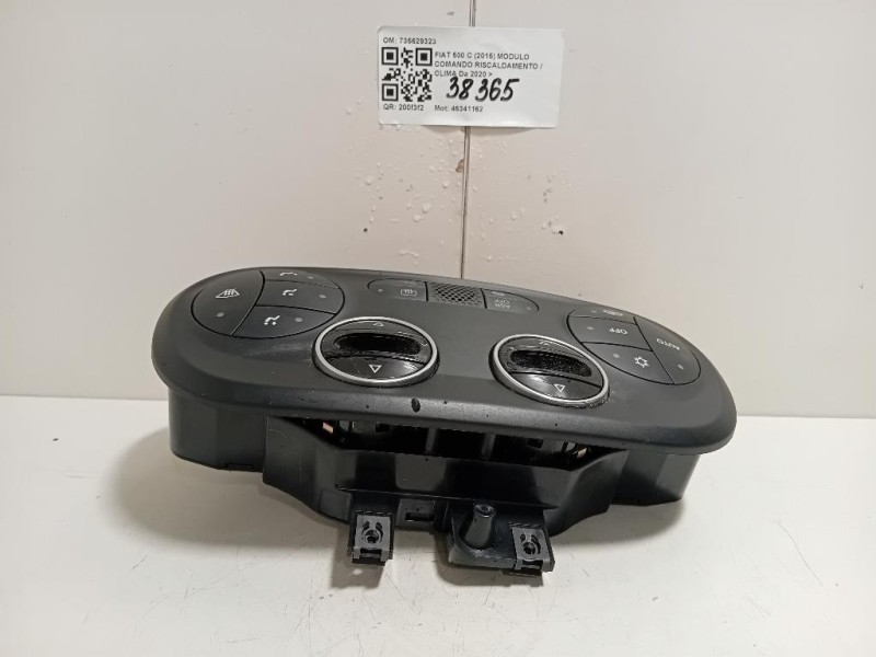 Modulo Comando Riscaldamento Clima 735629323 Fiat 500 C 2015