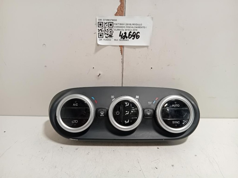 Modulo Comando Riscaldamento Clima 07356379030 Fiat 500X 2015