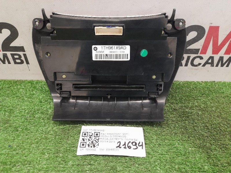 Modulo Comando Riscaldamento Clima 1TH961X9AD Fiat Freemont 2011