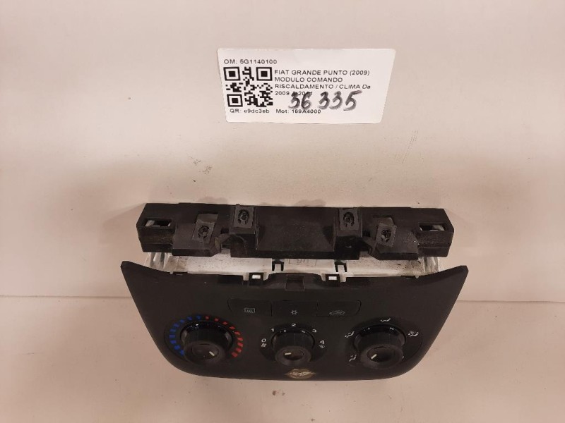 Modulo Comando Riscaldamento Clima 5G1140100 Fiat Grande Punto 2009
