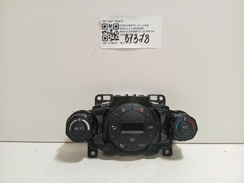 Modulo Comando Riscaldamento Clima 8A6T 18C612 Ford Fiesta VI 2008