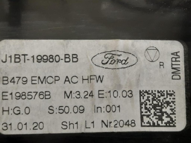 Modulo Comando Riscaldamento Clima J1BT-19980-BB Ford Fiesta VI 2008