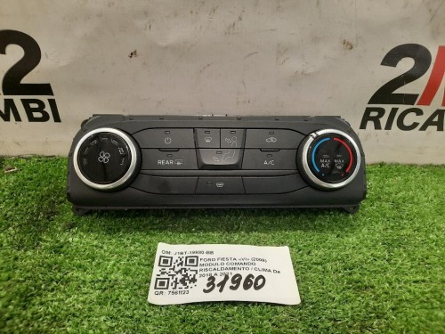 Modulo Comando Riscaldamento Clima J1BT-19980-BB Ford Fiesta VI 2008