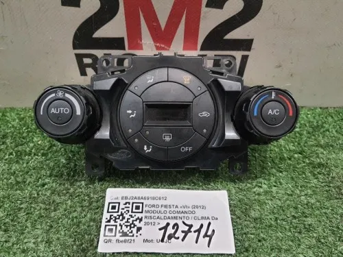Modulo Comando Riscaldamento Clima EBJ2A8A6918C612 Ford Fiesta VI 2012