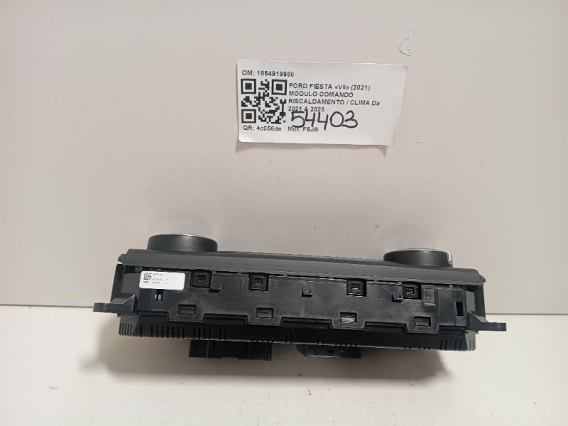 Modulo Comando Riscaldamento Clima 1854919980 Ford Fiesta VII 2021