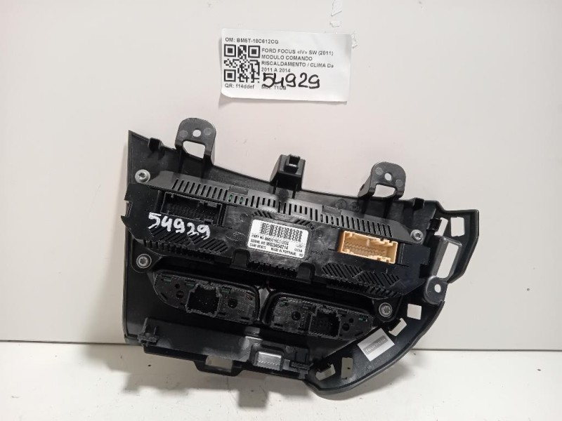 Modulo Comando Riscaldamento Clima BM5T-18C612CG Ford Focus IV SW 2011