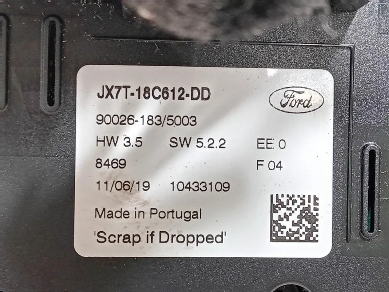 Modulo Comando Riscaldamento Clima JX7T18C612DD Ford Focus V 2018