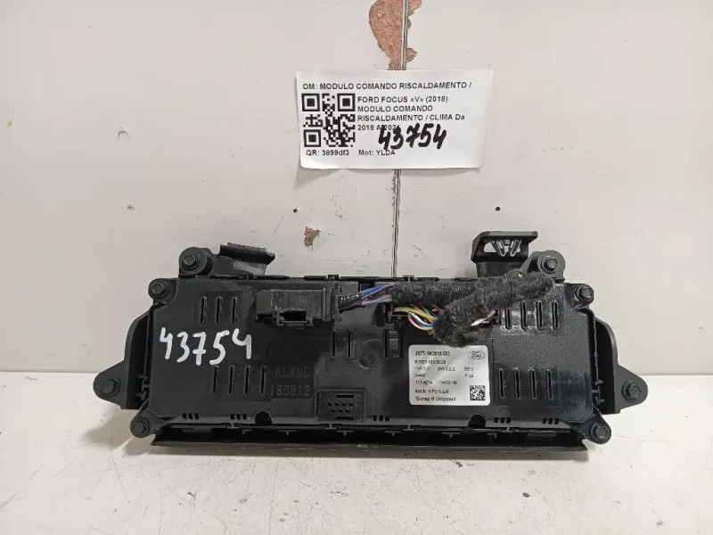 Modulo Comando Riscaldamento Clima JX7T18C612DD Ford Focus V 2018